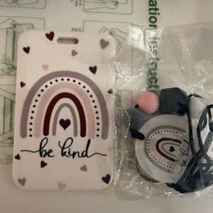 Be Kind Phone Case with Keychain - Multicolor